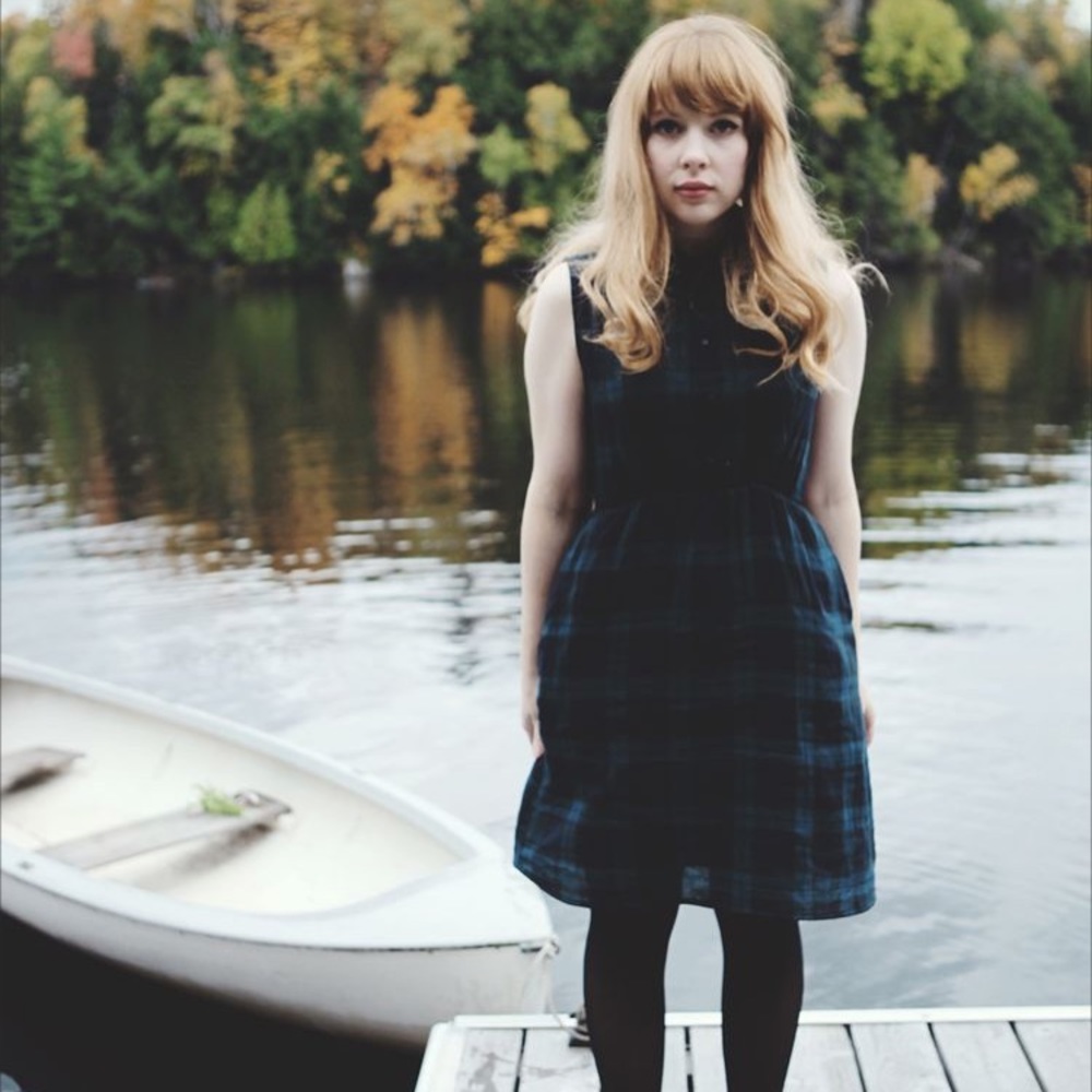 🇨🇦 Rosehound Apparel green plaid dress w pockets